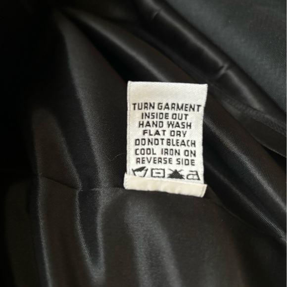 JAX Navy Black Sequin Lace Structured Cap Sleeve Knee Length Cocktail Dress 10 - Picture 9 of 12